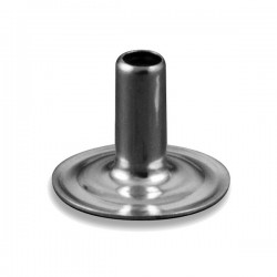 Заклёпка кнопки длинная, 3/8" (9.5 мм) латунь/никель 